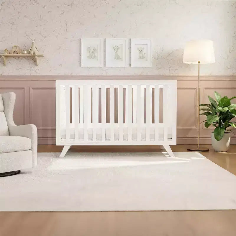 Comfy Cubs Baby Crib for 0 to 3 Years - Adjustable Mattress Height - 80 lbs Capacity Nursery Bed