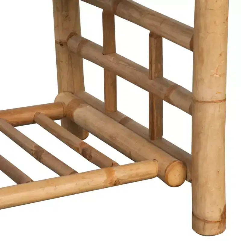 Coffee Table Brown Bamboo Medium Durable Coffee Table