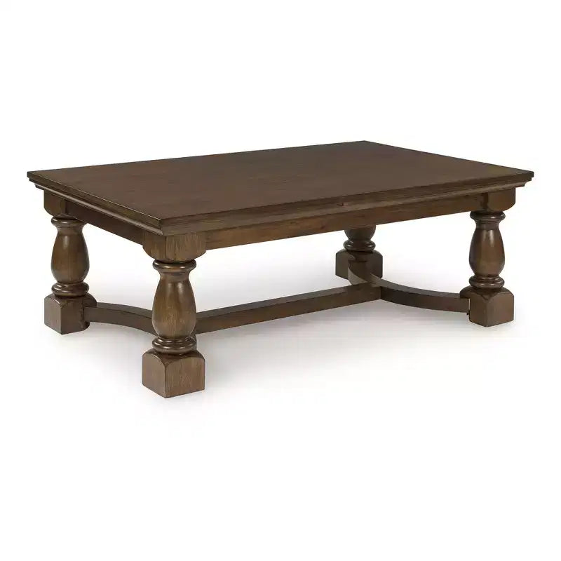 Signature Design by Ashley Korestone Coffee Table, Dark Brown, Contemporary Living Room Center Table