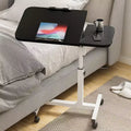 15.74 Mobile Standing Desk, Height-Adjustable Sit-Stand Desk with Tilt Desktop, Portable Standing Computer Desk for Small Home Office Space