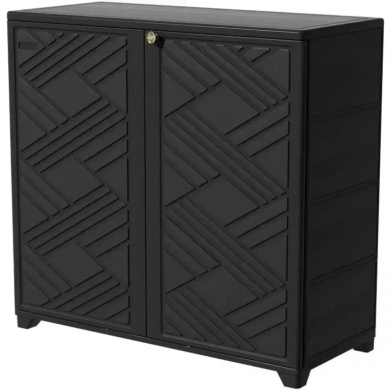 2 pc Metal Shelf for 75 Gallon Storage Box, 33.7 W * 10 D * 0.4 H Per Shelf,Easy Assembly,Black