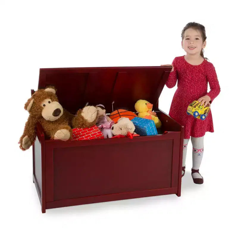 Melissa & Doug Wooden Toy Chest (Espresso): Storage Trunk with Clear Coated Finish, Holds 150 lbs