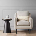 Gino Turned Drum Side Table Black - Threshold™