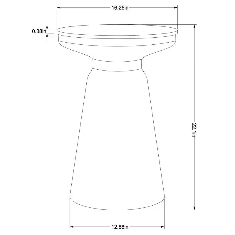 Gino Turned Drum Side Table Black - Threshold™